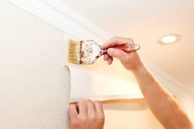 Pose de papier peint à Juxue — revêtements muraux et toiles de verre